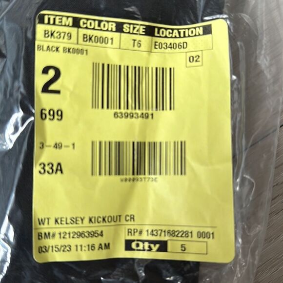 J.Crew‎ Kelsey Kickout Pant Cotton Flare Pant Black Sz6T NWT IN PACKAGING - Picture 5 of 6